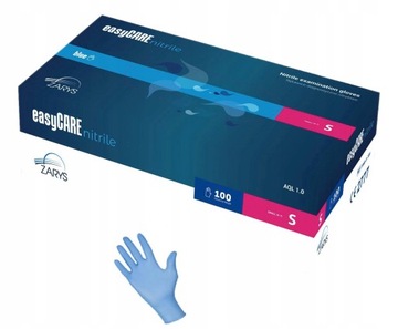 EASYCARE nitrile rękawice nitrylowe bezpudrowe rozmiar S 100 sztuk