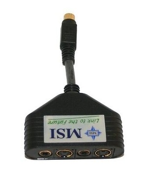 ADAPTER S-VIDEO 9 PIN RCA SVHS MSI K32-3004002-E06