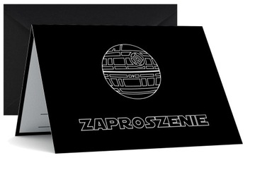 ZAPROSZENIE URODZINOWE Gwiezdne wojny ZAPROSZENIA