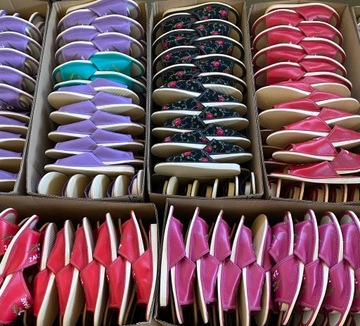 Damskie Pantofle Kapcie Odkryte Tłoczone Rozmiar 41