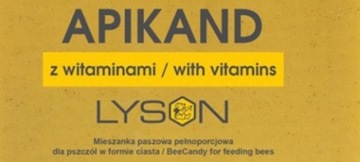 Apikand z pyłkiem - ciasto 1kg -pokarm dla pszczół