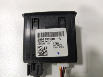 HNÍZDO PORT AUX USB RENAULT CLIO IV 280233698R 2016-2019 FACELIFT
