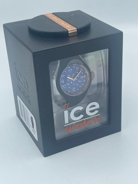 Zegarek damski czarny złoty Ice Watch kryształki Swarovski prezent komunia