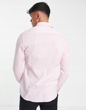 Asos Design NH8 zkq RÓŻOWA ELEGANCKA KOSZULA SLIM FIT S