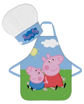 Свинка Peppa 3278 Фартушок кухонний шапка кухаря, для дитсадка 3-8 років