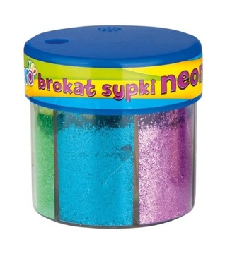 Brokat sypki 50g x 6 kolorów neonowych (335114002