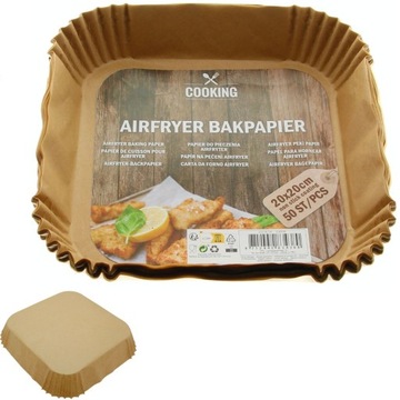 Бумага для выпечки AIRFRYER INSERTS для обезжиренных фритюрниц 50 шт.