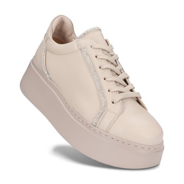 Sneakersy damskie KARINO 4969/022-P beżowy beżowe r.38