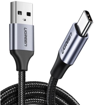 ЗЕЛЕНЫЙ КАБЕЛЬ USB ДЛЯ ЗАРЯДКИ USB-C QC 3.0 PD 5 В 3 А ПЛЕТЕНЫЙ КАБЕЛЬ 0,25 М