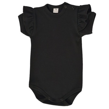 Body falbanka krótki CZARNY R 92
