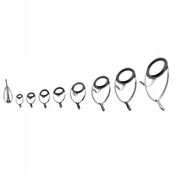 9 . Комплект направляющих для удилищ. Стальные кольца.