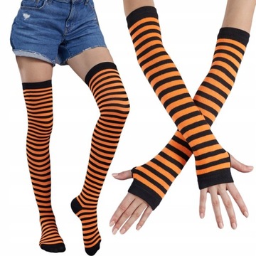Полосатые гольфы Milena Gloves
