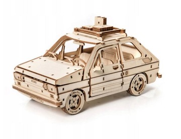 Drewniany Model Puzzle drewniane 3D - FSO FIAT 126P Maluch