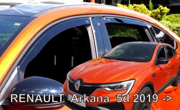 Дефлекторы переднего и заднего стекла RENAULT ARKANA 2019-.. HEKO