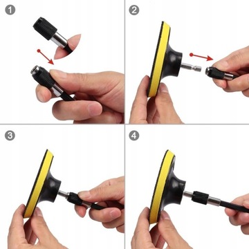 ZESTAW SZCZOTEK DO CZYSZCZENIA NA WKRĘTARKE 14 RĘC