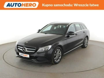 Mercedes Klasa C W205 Kombi 200 184KM 2017 Mercedes C 200 navi klima auto full LED kamera i