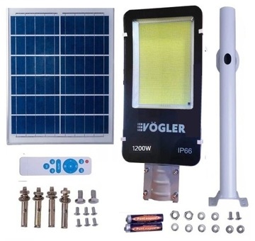 LAMPA ULICZNA LED SOLARNA 1200W PRZEMYSLOWA 40KmAh