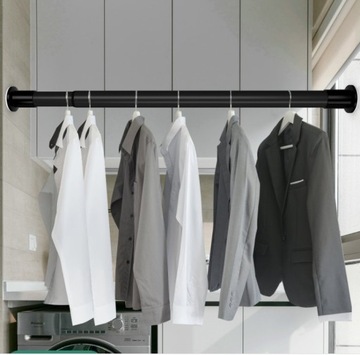 ВЫДВИЖНАЯ КАРДИНА ДЛЯ ОДЕЖДЫ КАРДИНА ДЛЯ ШТОР 110-200 ДИАМ. 25