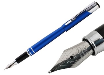PIÓRO WIECZNE METALOWE NIEBIESKIE OPTIMUS