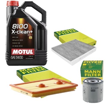 OLEJ do VW GOLF VII 1.2 1.4 TSI MOTUL 5W30 FILTRY