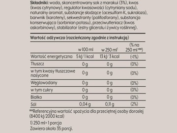 6x SODASTREAM PASSIONFRUIT ZERO КОНЦЕНТРАТ СИРОПА МАСТРАШИ ФРУКТОВЫЙ НАПИТОК 9 Л С 440 МЛ