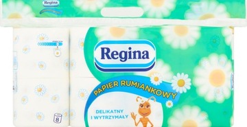 REGINA PAPIER TOALETOWY RUMIANKOWY 8 ROLEK