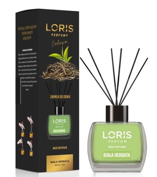 ZAPACH DO DOMU LORIS BIAŁA HERBATA 120ML PATYCZKI DYFUZOR