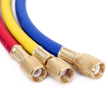 ШЛАНГ ХЛАДАГЕНТА X3 С МАНОМЕТРОМ ЗАПРАВКИ КОНДИЦИОНЕРА ВОЗДУХА