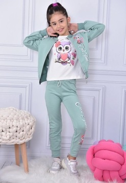 СПОРТИВНЫЙ КОСТЮМ С УТЕПЛЕННЫМ Комплект спортивного костюма OWL из трех предметов, 3-4 года