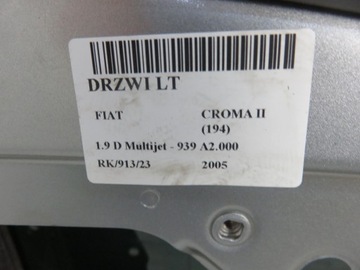 DVEŘE LEVÉ ZADNÍ FIAT CROMA II (194) 698/A KOMBI