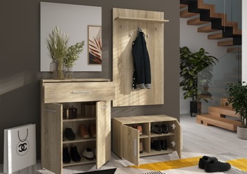 ВАЛЕНСИЯ 2D ШКАФ С ЯЩИКОМ 70 Х 95 Х 35 СМ ДУБ СОНОМА КОВРИК