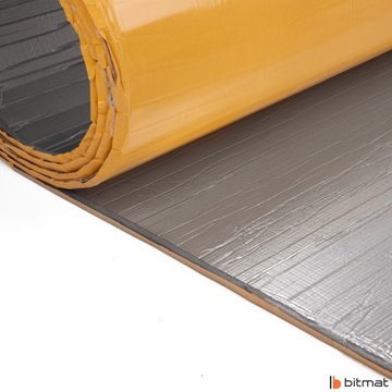 FOAM SOUND SOUNDING MAT 1CM CLUE ALUMINIUM ROLL шумоизоляция автомобиля