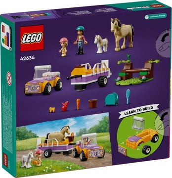 LEGO FRIENDS 42634 ПРИЦЕП ДЛЯ ЛОШАДЕЙ И ПОНИ