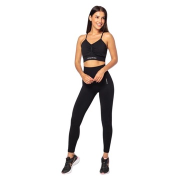 ЛЕГИНСЫ СПОРТИВНЫЕ ЖЕНСКИЕ CARPATREE С ВЫСОКОЙ ПОСАДКОЙ PUSH UP ALLURE ЧЕРНЫЕ