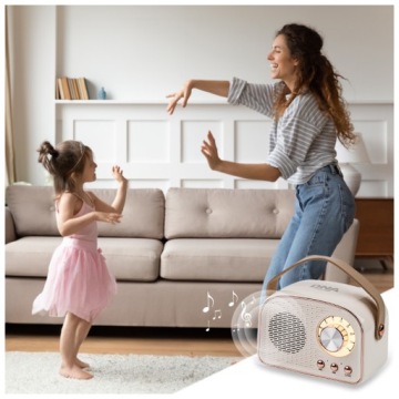 БЕСПРОВОДНОЙ ДИНАМИК BLUETOOTH ПОРТАТИВНЫЙ FM-РАДИО USB MP3 КУХОННЫЙ РЕТРО