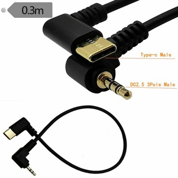 Адаптер USB 3,1–2,5 мм с микроразъемом USB-C AUX