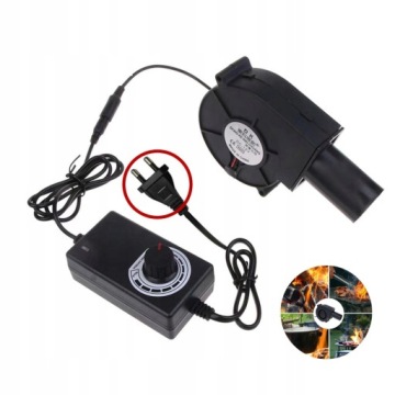 Турбинный вентилятор с регулируемым вращением 12V 230V 97x33 охлаждение