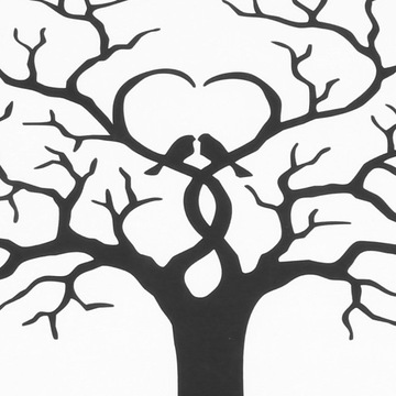 Дерево отпечатков пальцев своими руками Подпись гостя