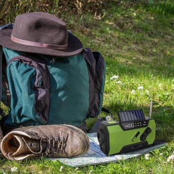 РУЧНАЯ РУЧКА С СОЛНЕЧНЫМ РАДИО FM-РАДИО АВАРИЙНЫЙ СВЕТОДИОДНЫЙ ФАКАР 2000 мАч