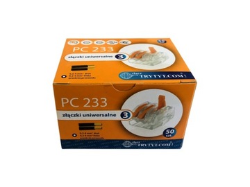 Trytyt PC 233 - Szybkozłączka uniwersalna 3X drut linka 50szt