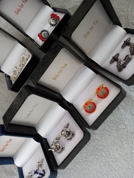 Spinki do mankietów EXC Motor Motocykl Motorek WSK pozłacany na prezent