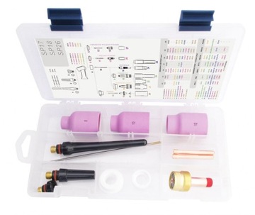 TIG BOX DUŻA SOCZEWKA 17/18/26 zestaw na elektrodę 3.2mm