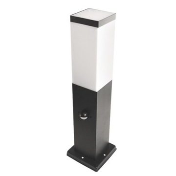Lampa Ogrodowa Stojąca Słupek E27 + czujnik 45cm