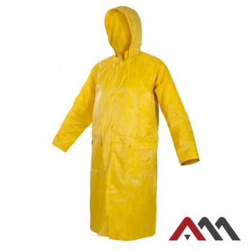 PŁASZCZ PRZECIWDESZCZOWY NYLON ŻÓŁTY PPN r. XL