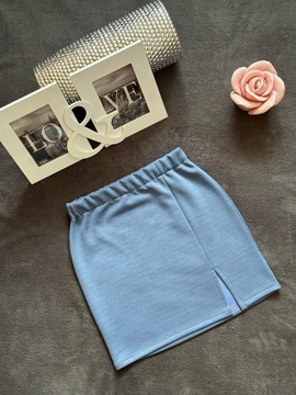 ДЖИНСОВАЯ ЮБКА МИНИ на резинке, M/L