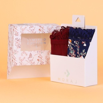 НАБОР ЖЕНСКИХ КРУЖЕВНЫХ КРУЖЕВ MORAJ - L, 2 КОМПЛЕКТА