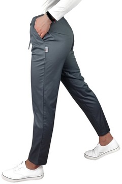 Cygaretki medyczne spodnie elastyczne szare r.M