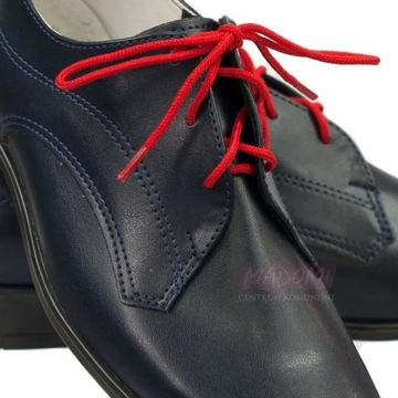 Buty wizytowe dla chłopca chłopięce okolicznościowe komunia granat OM12-36