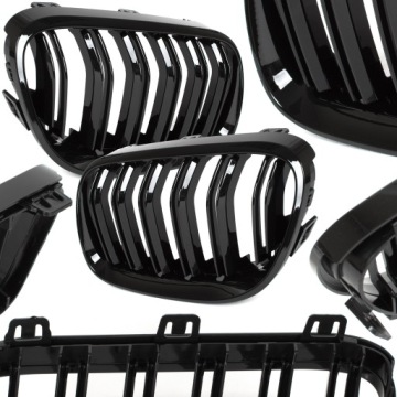 ATRAPA GRILL NERKI KRATKA do BMW 3 E92 E93 LIFT CZARNY POŁYSK