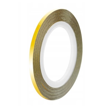 Tasiemka Taśma Nitka Ozdobna Do Paznokci Złota